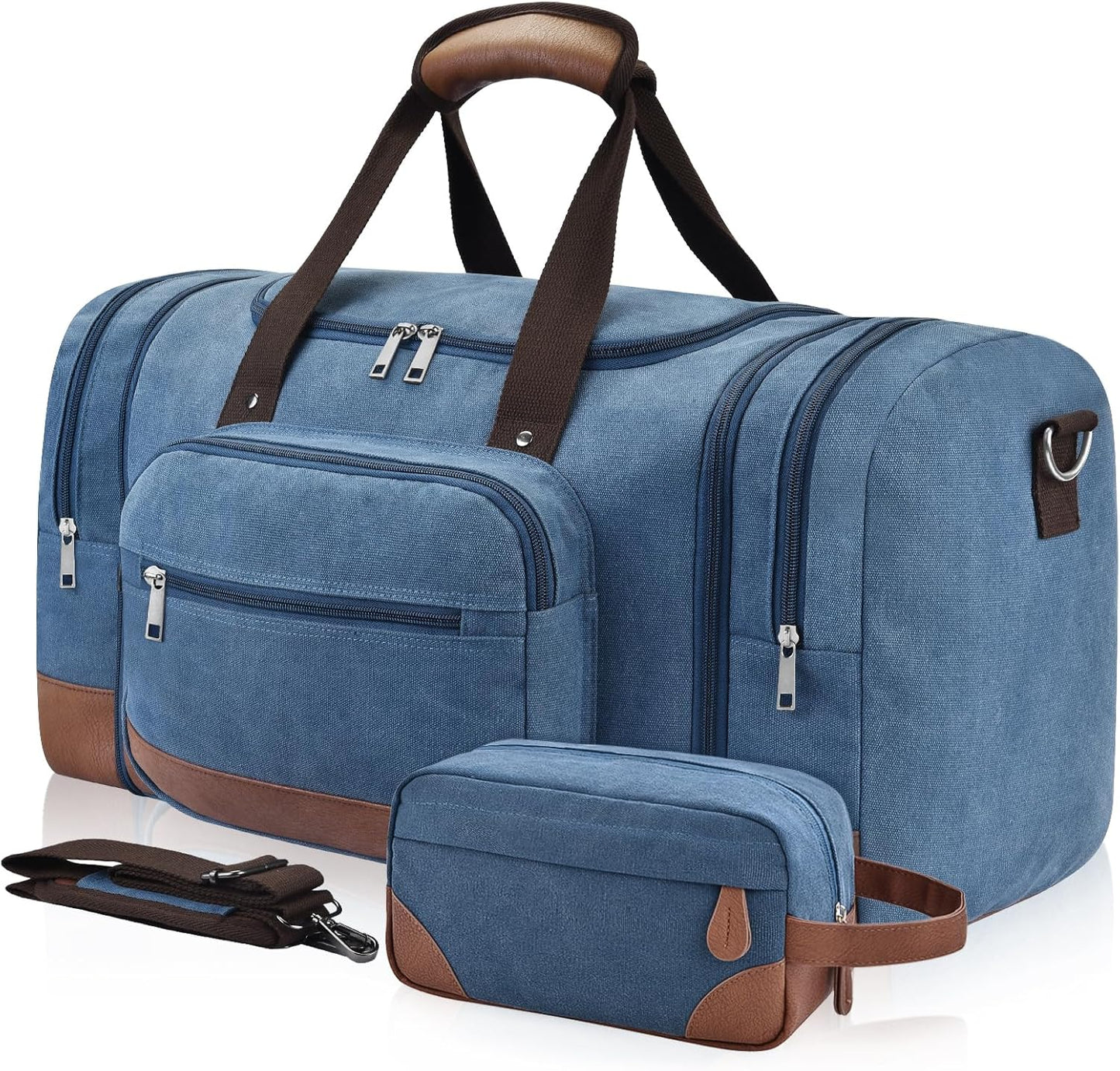 Dimayar Expandable Duffle Bag for Men, 50L Large-Capacity Weekender, Water-Resistant Mens Duffle Bags for Traveling, Lightweight & Durable Overnight Carry-On, Versatile Gym and Travel Bag