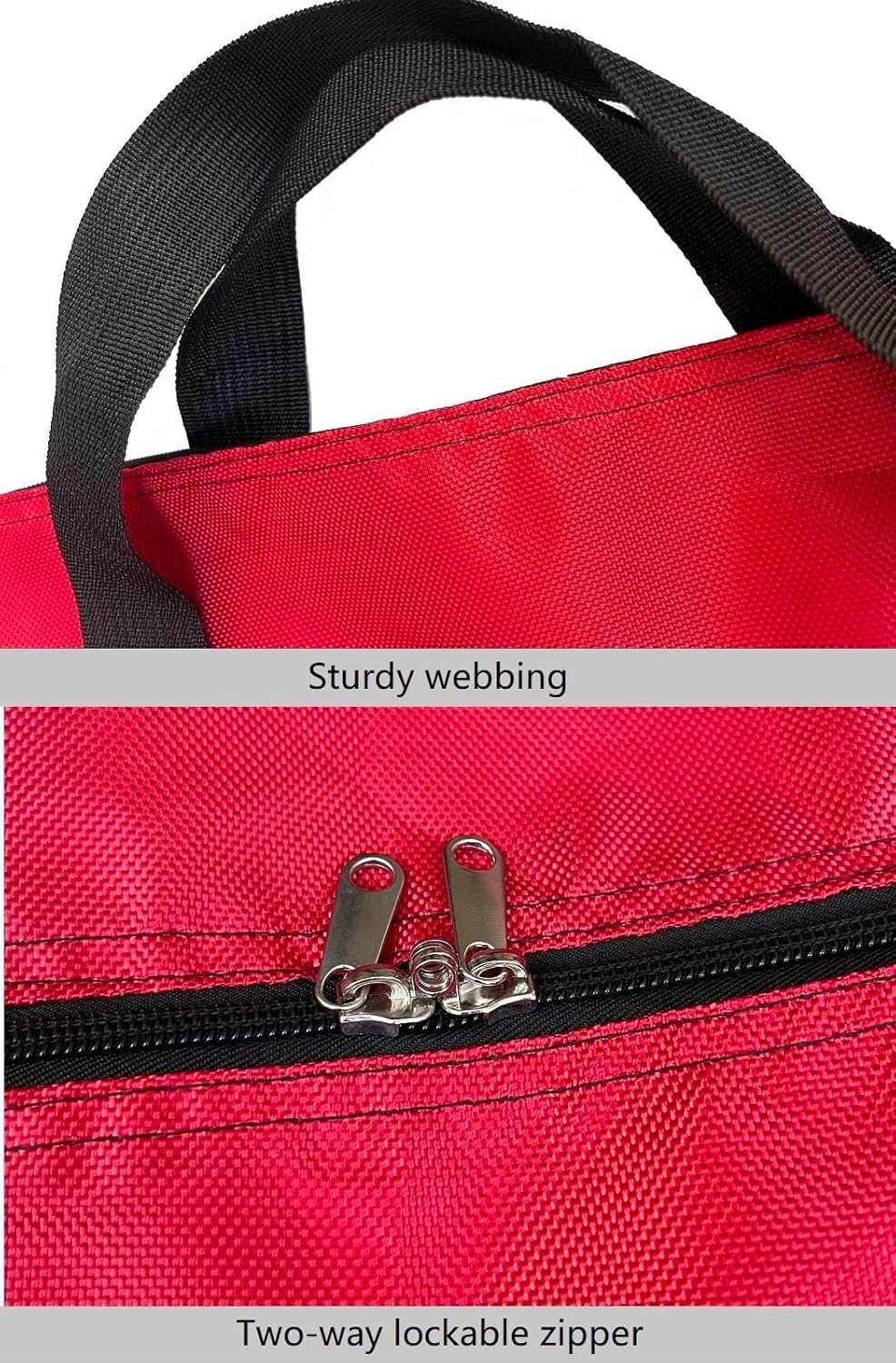 Extra Large Storage Duffle Bag with Zippers and Handles, Big Foldable Duffle Bag for Travel