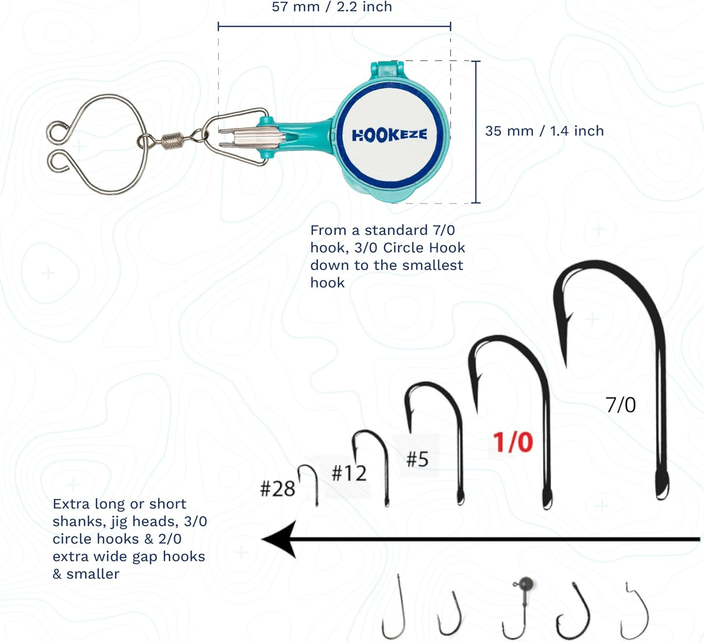 HOOK-EZE Fishing Knot Tying Tool | Protect from Fish Hooks | Tie Fishing Knots Easily | Cool Gadgets for Fishermen | Ice Fly Fishing | Fishing Accessories for Beginner Anglers | Nail Knot Tool