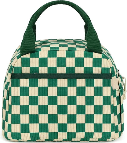 Bluboon Lunch Box for Women men Insulated Cute Corduroy Lunch bag, Reusable - Image 8