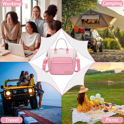 Aesthetic Lunch Box for Women Preppy Insulated Lunch Bag for Young Ladies - Image 6