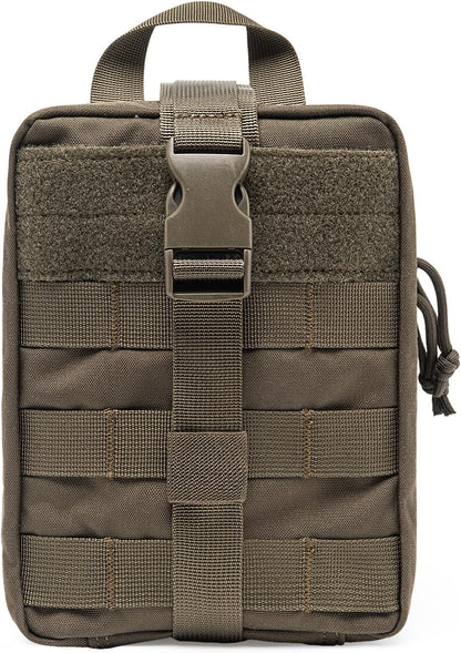 TSPRO MOLLE Tactical Medical Bag First Aid Kit EMT Pouch Rip-Away Utility IFAK Pouches for Military Outdoor Activities (Empty Med Bag Only)