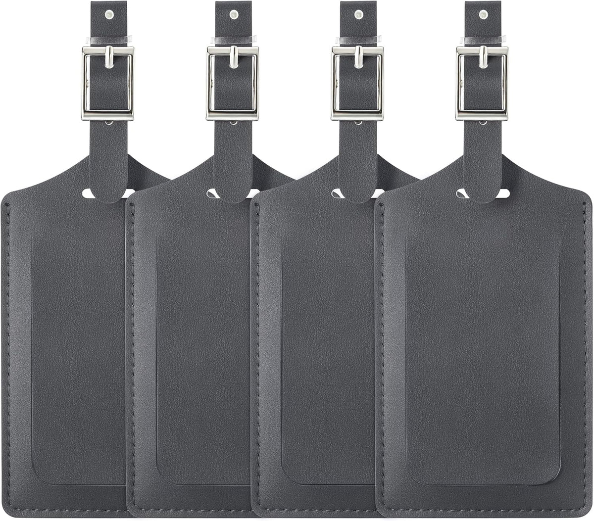 Travelambo Luggage Tags for Suitcases PU Leather Travel Tags Bag Tags Privacy Protection Travel Essentials