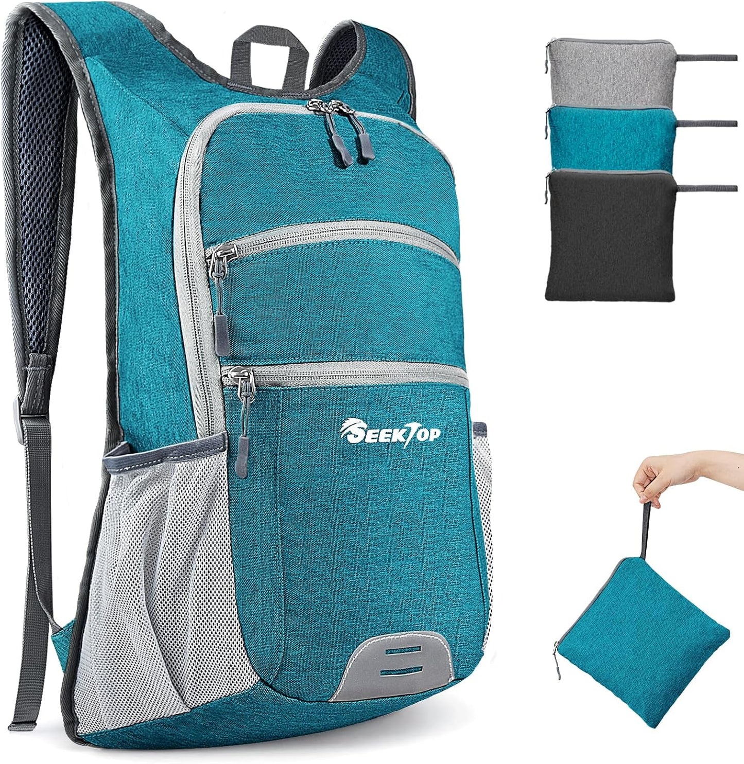 Seektop 20L Hiking Backpack Ultra Lightweight Waterproof Travel Backpack Packable Small Outdoor Bag Foldable Day Pack for Women Men