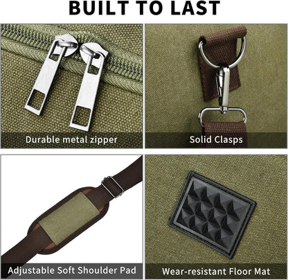 Dimayar Duffle Bag for Men, Expandable to 50L Large-Capacity Weekender, Water-Resistant Mens Duffle Bags for Traveling, Durable Overnight Carry-On, Versatile for Gym and Travel