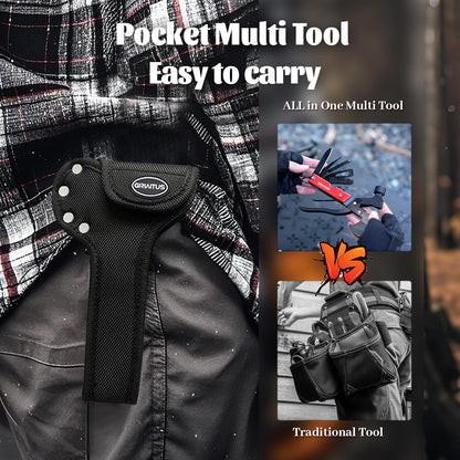 Multitool Camping Accessories Gifts for Men Survival Gear 18 in 1 Camping Multi Tool with Axe Hammer Saw Screwdrivers Pliers Bottle Opener Stocking Stuffers Gifts for Men Dad Him