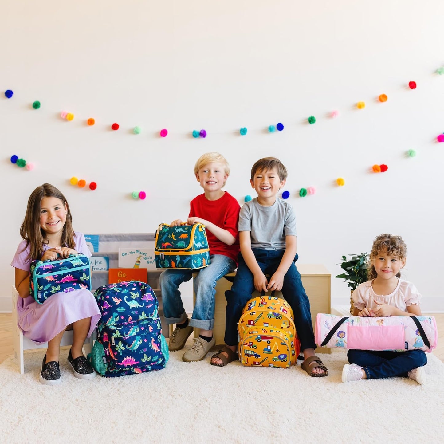 Wildkin Kids Insulated Lunch Box – Durable and Reusable for School & Travel - Sharks