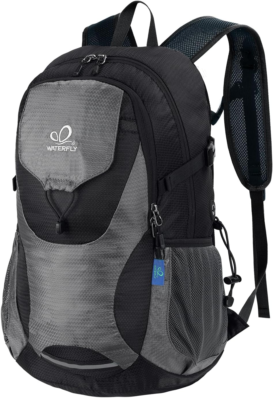 WATERFLY Lightweight Packable Hiking Backpack: 30L Foldable Travel Daypack Ultralight Camping Day Pack for Woman Man