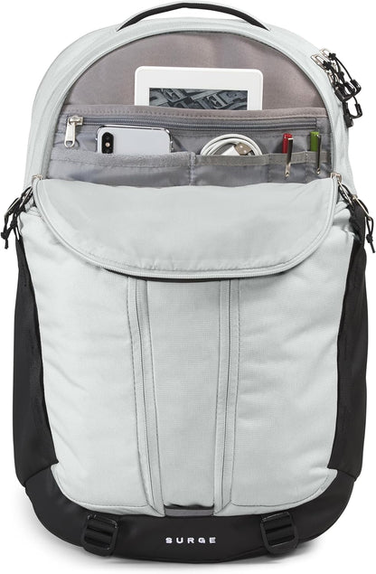 The North Face Surge Commuter Laptop Backpack, Tin Grey Dark Heather/TNF Black-NPF, One Size