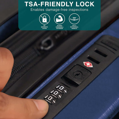 28 Inch Luggage with Spinner Wheels, Hard Shell Suitcase with TSA Locks for Luggage, Travel Large Suitcase, Expandable Hard Shell Suitcases, Navy