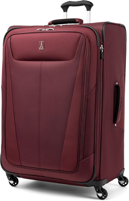 Travelpro Maxlite 5 Softside Expandable Checked Luggage with Spinner Wheels, Lightweight, 29-Inch — Burgundy