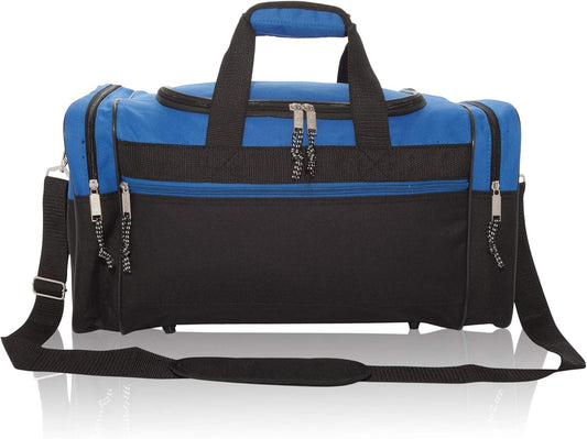 DALIX 17" Blank Duffle Bag Duffel Bag Travel Size Sports Durable Gym Bag