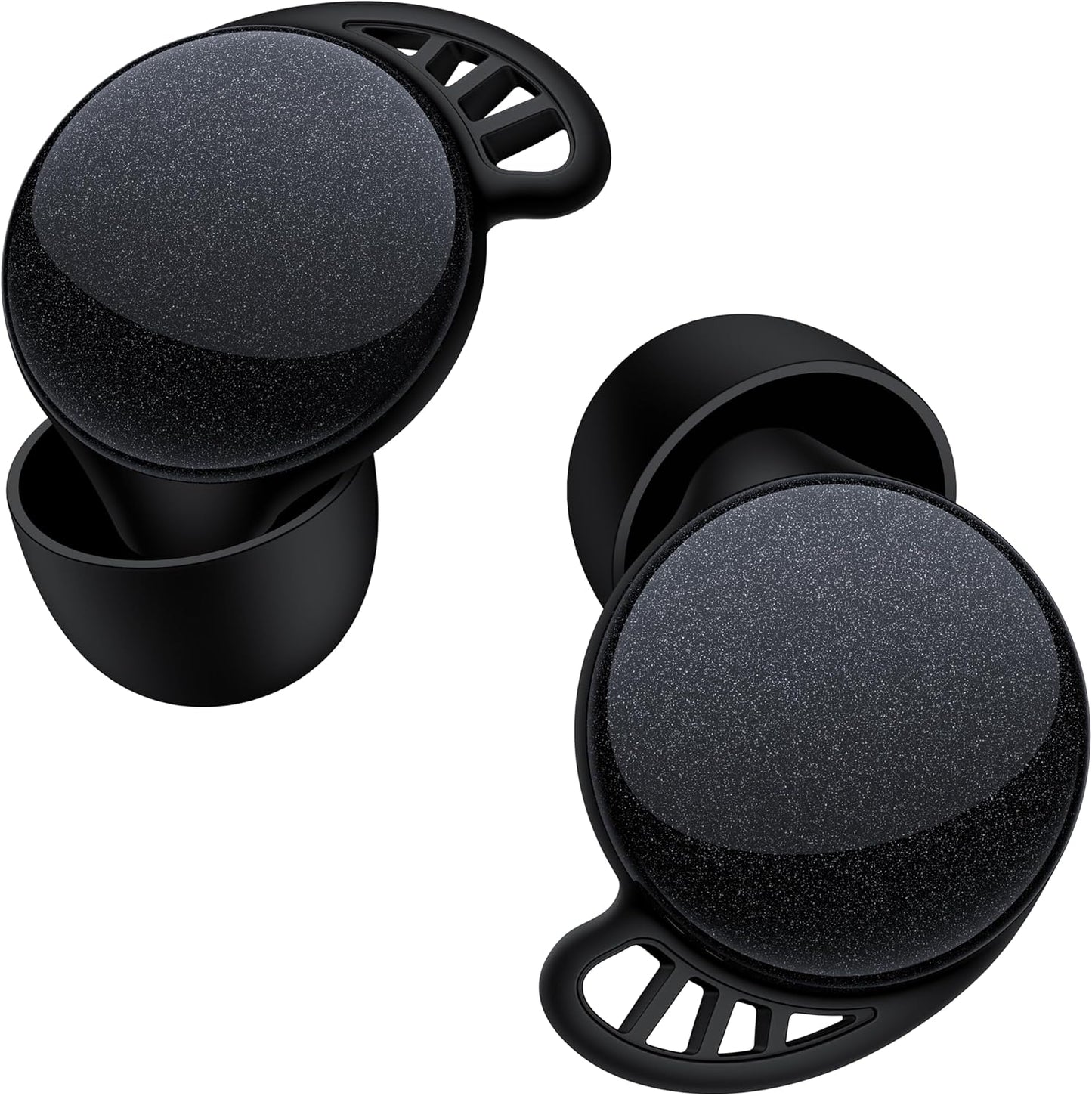 45dB Earplugs for Sleeping,Noise Cancelling Ear Plugs with 8 Pairs Ear Tips, Reusable Hearing Protection Noise Reduction Earplugs Suitable for Concerts,Travel,Work Fit Black