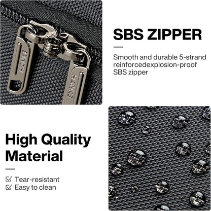 Hanke Large Expandable checked Luggage Suitcases with Wheels Foldable Duffle Bag for Travel suitcase for Women Men Garment Bag（Black）