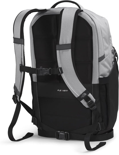 THE NORTH FACE Surge Commuter Laptop Backpack | Daypack with Water Repellent Finish, 16" Laptop Sleeve, Reflective Details, Meld Grey Dark Heather/TNF Black-NPF, One Size