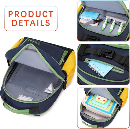 Cute Mini Toddler Backpacks for Boys 2-4 Little Kids Backpack Preschool Bookbag (Indigo)