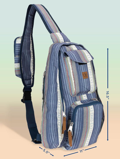Ocean Pacific Crossbody Sling Bag for Everyday Use, Travel, Work - Casual Daypack for Men Women