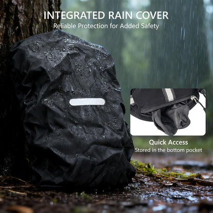 Zavothy Hydration Running Vest for Men & Women – Lightweight 1.5L Hydration Pack with Phone Pockets, Water Bottle Holders, Reflective Strips, Rain Cover – Trail Running, Cycling, Marathon