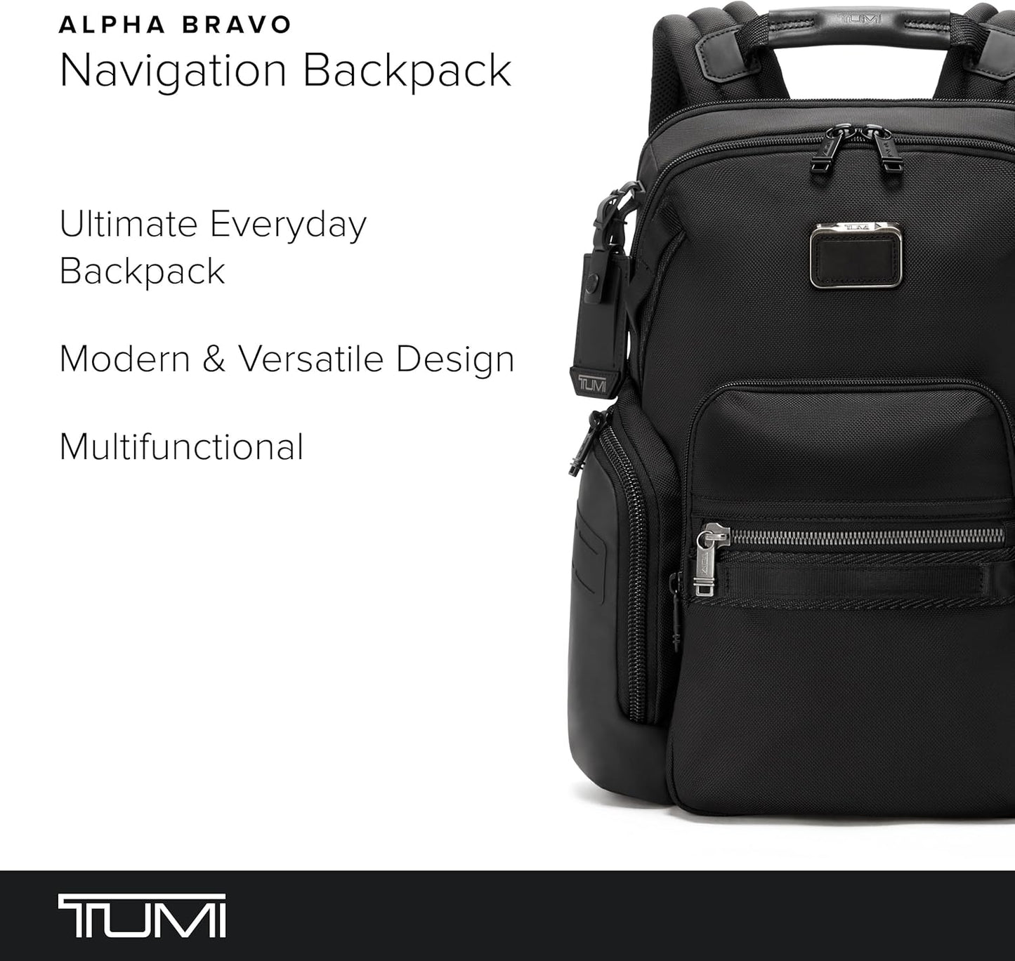 TUMI - Alpha Bravo Navigation Backpack - Everyday Travel Backpack - Fits Up to 15" Laptop - 16.0" X 14.0" X 7.3"