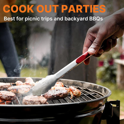 Camping Cooking Utensils Set Grilling Cookware Camp Kitchen Rotating Marshmallow Roasting Sticks BBQ Forks, Portable RV Camping Essentials Camper Must Haves for Cookouts Open Fire Pit