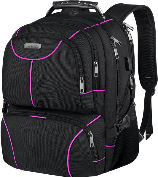 VECKUSON Laptop Backpack, 15.6 Inches, Purple, Unisex