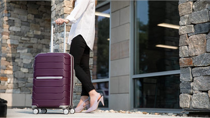 Samsonite Freeform Hardside Expandable with Double Spinner Wheels, Amethyst Purple, 2-Piece Set (20/28)
