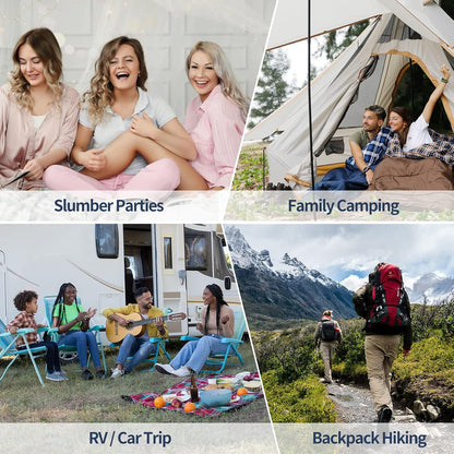 KingCamp Sleeping Bag for Adults, Cold Weather & Warm XL Big and Tall Flannel Sleeping Bags with Compression Sack Portable Waterproof Essentials Gear Accessories for Outdoor Camping