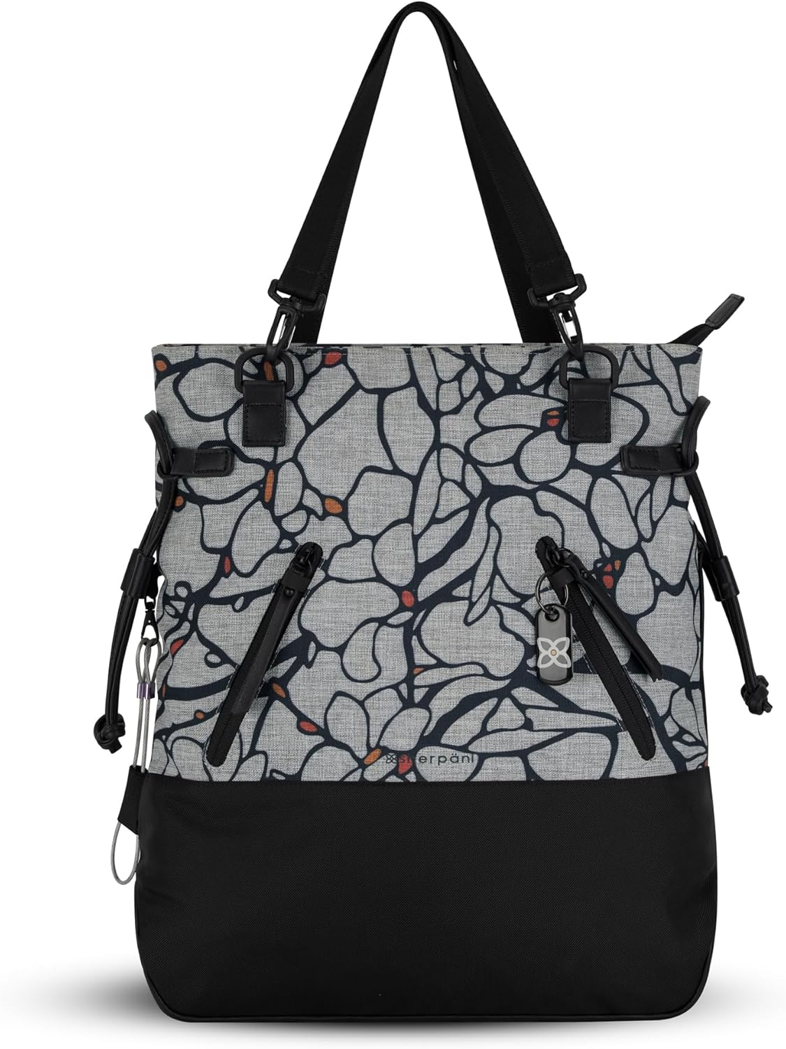 Sherpani Tempest, Anti-Theft Convertible Backpack, Teacher Tote Bag, Travel Backpack for Women, Fits 15 Inch Laptop (No Sleeve) (Sakura)