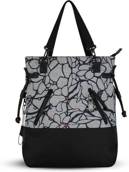 Sherpani Tempest, Anti-Theft Convertible Backpack, Teacher Tote Bag, Travel Backpack for Women, Fits 15 Inch Laptop (No Sleeve) (Sakura)