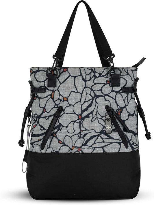 Sherpani Tempest, Anti-Theft Convertible Backpack, Teacher Tote Bag, Travel Backpack for Women, Fits 15 Inch Laptop (No Sleeve) (Sakura)