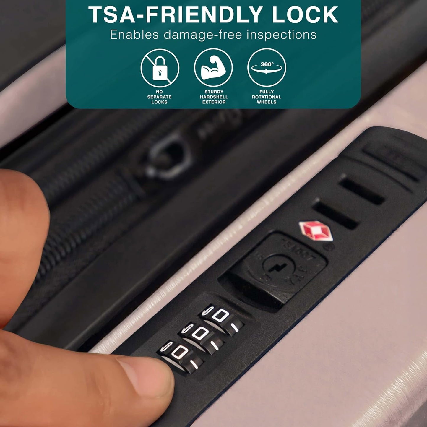 24 Inch Luggage with Spinner Wheels, Hard Shell Suitcase with TSA Locks for Luggage, Travel Large Suitcase, Expandable Hard Shell Suitcases, Pink