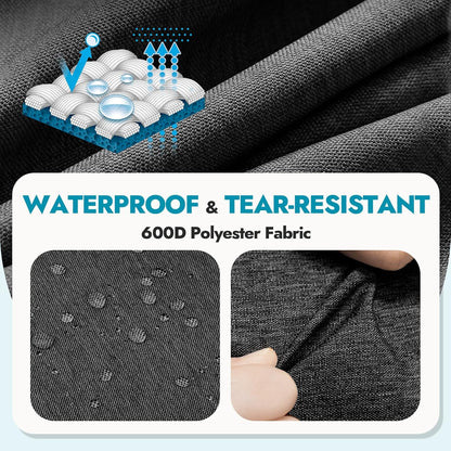 Canway 115L Travel Duffel Bag, Foldable Weekender Bag with Shoes Compartment for Men Women Water-proof & Tear Resistant (Panther Black, 115L)