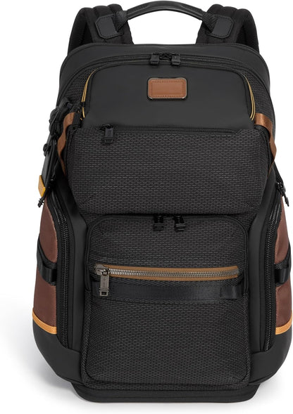 TUMI - Alpha Bravo Nomadic Backpack - Men's Durable Carry On Bag - 18.8" X 15.0" X 9.0" - Fits up to 15" Laptop - Black Onyx