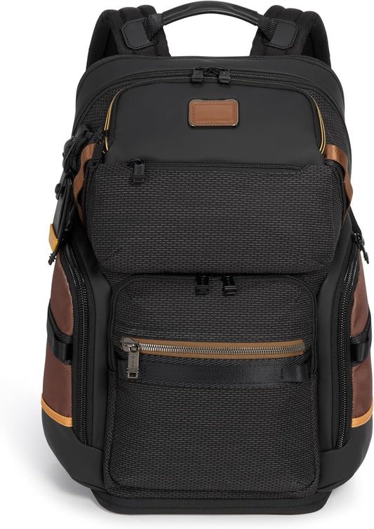 TUMI - Alpha Bravo Nomadic Backpack - Men's Durable Carry On Bag - 18.8" X 15.0" X 9.0" - Fits up to 15" Laptop - Black Onyx