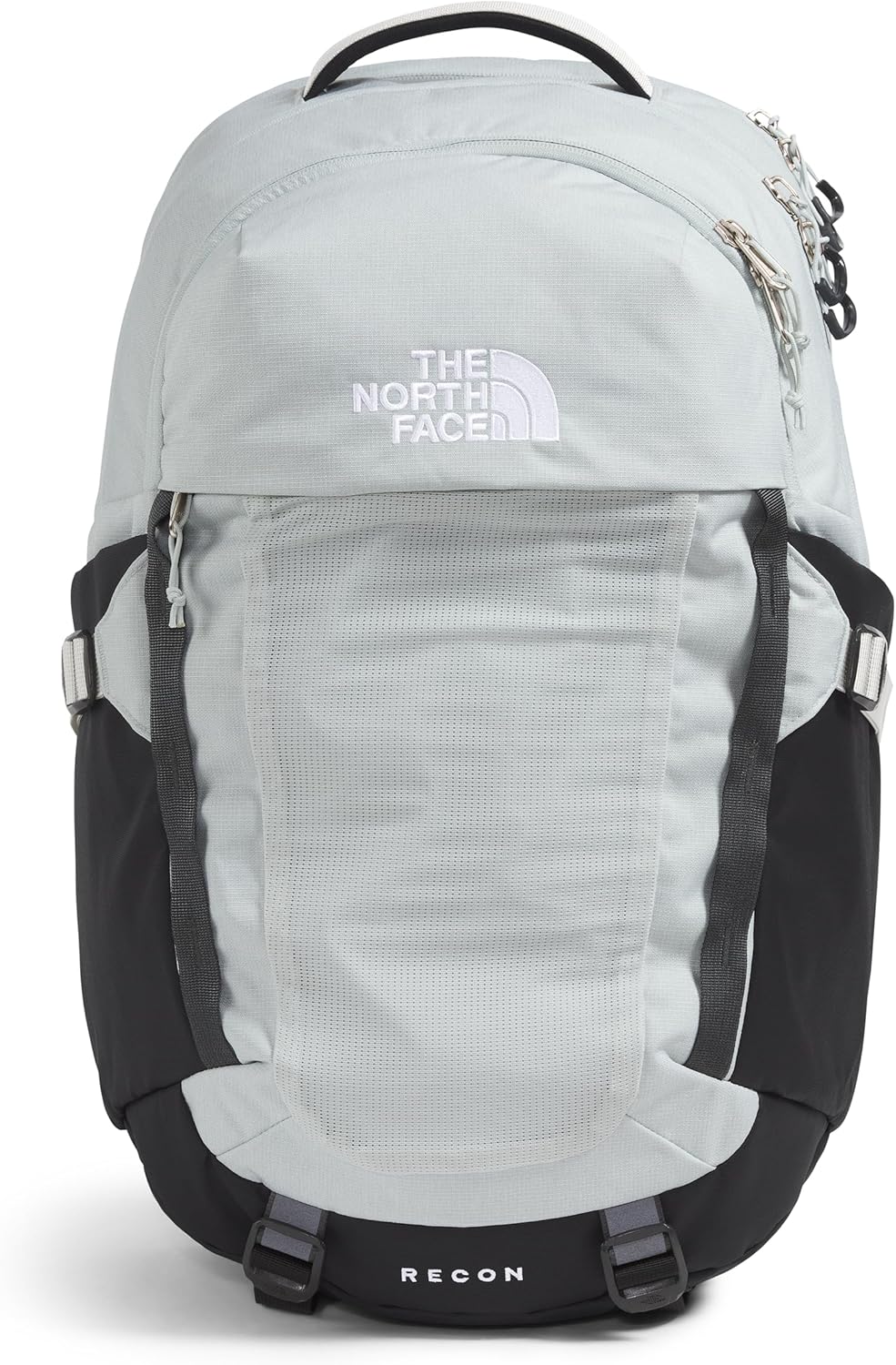 The North Face Recon Everyday Laptop Backpack - PFAS Free, Tin Grey Dark Heather/Asphalt Grey/TNF Black-NPF, One Size