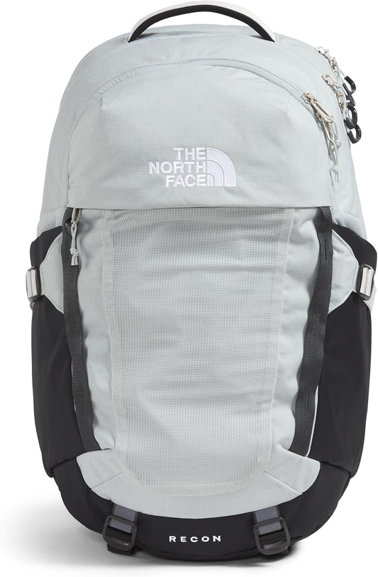 The North Face Recon Everyday Laptop Backpack - PFAS Free, Tin Grey Dark Heather/Asphalt Grey/TNF Black-NPF, One Size
