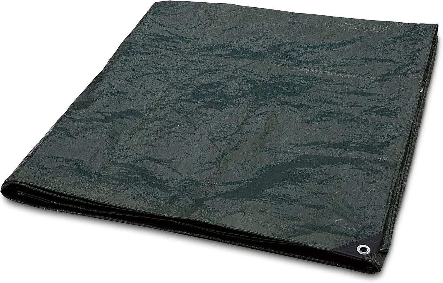 Amazon Basics Waterproof Camping Tarp, 8 Feet x 10 Feet, Dark Green
