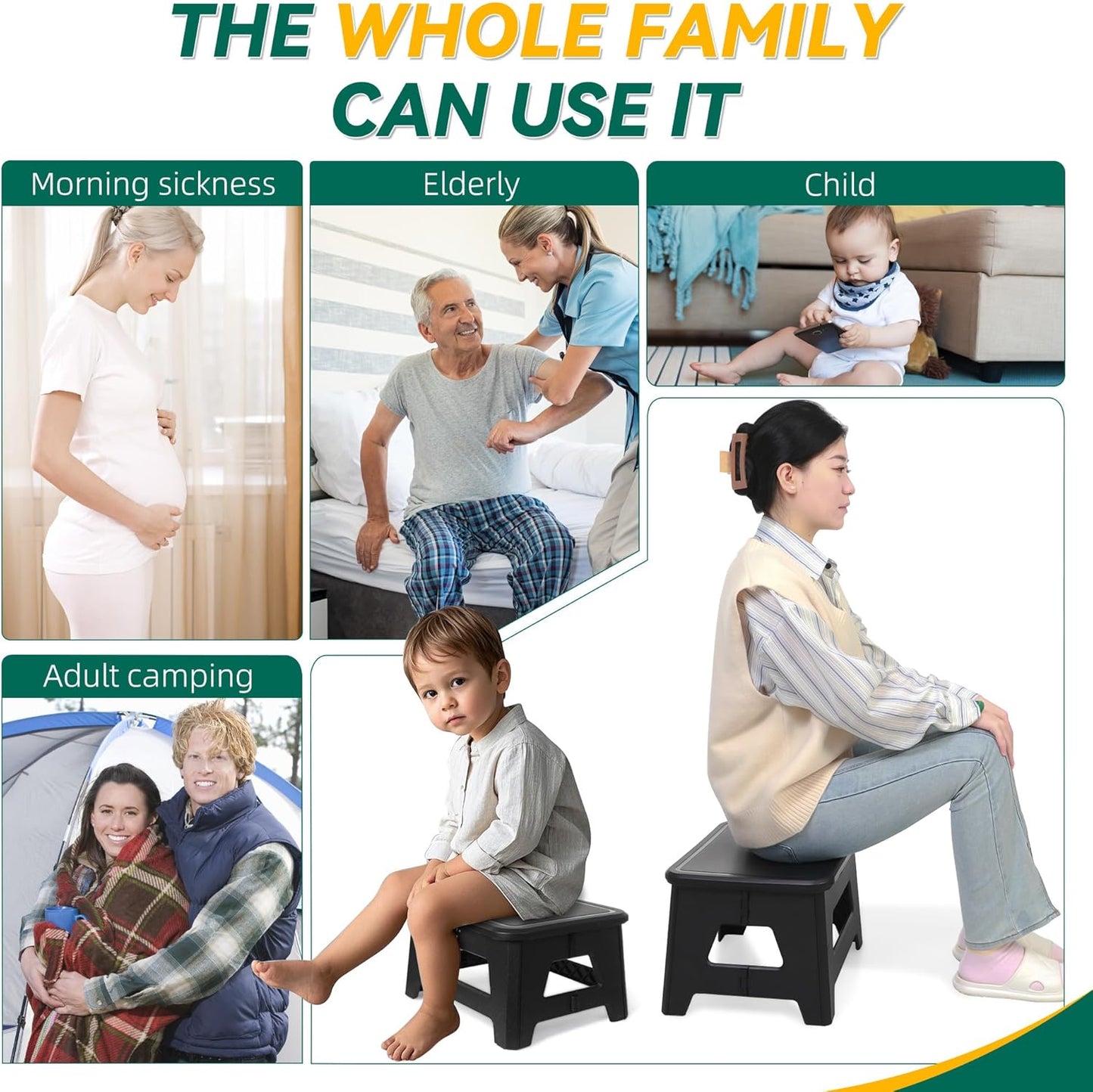 In-car Portable Toilet Collapsible Potty, Emergency Toilet, Temporary Potty For Outdoor Camping, Road Trips, Traffic Jams, Boating And Fishing