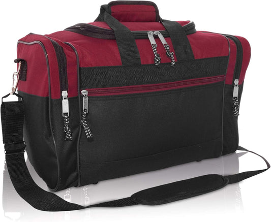 DALIX 17" Blank Duffle Bag Duffel Bag Travel Size Sports Durable Gym Bag