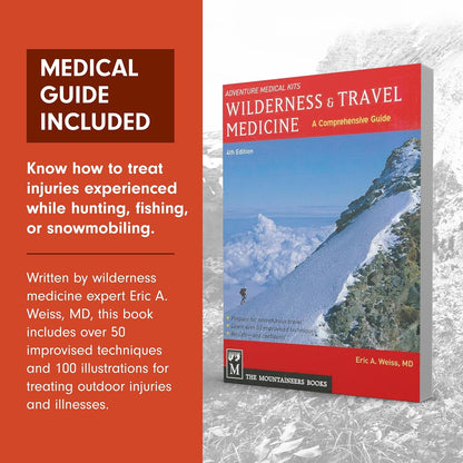 Adventure Medical Kits Sportsman Series Medical Kit - 200 - First Aid Kit for Camping, Hiking, Hunting & More - For 4 People for 4 Days - Includes Bandages, Medicine, Guide Book & More