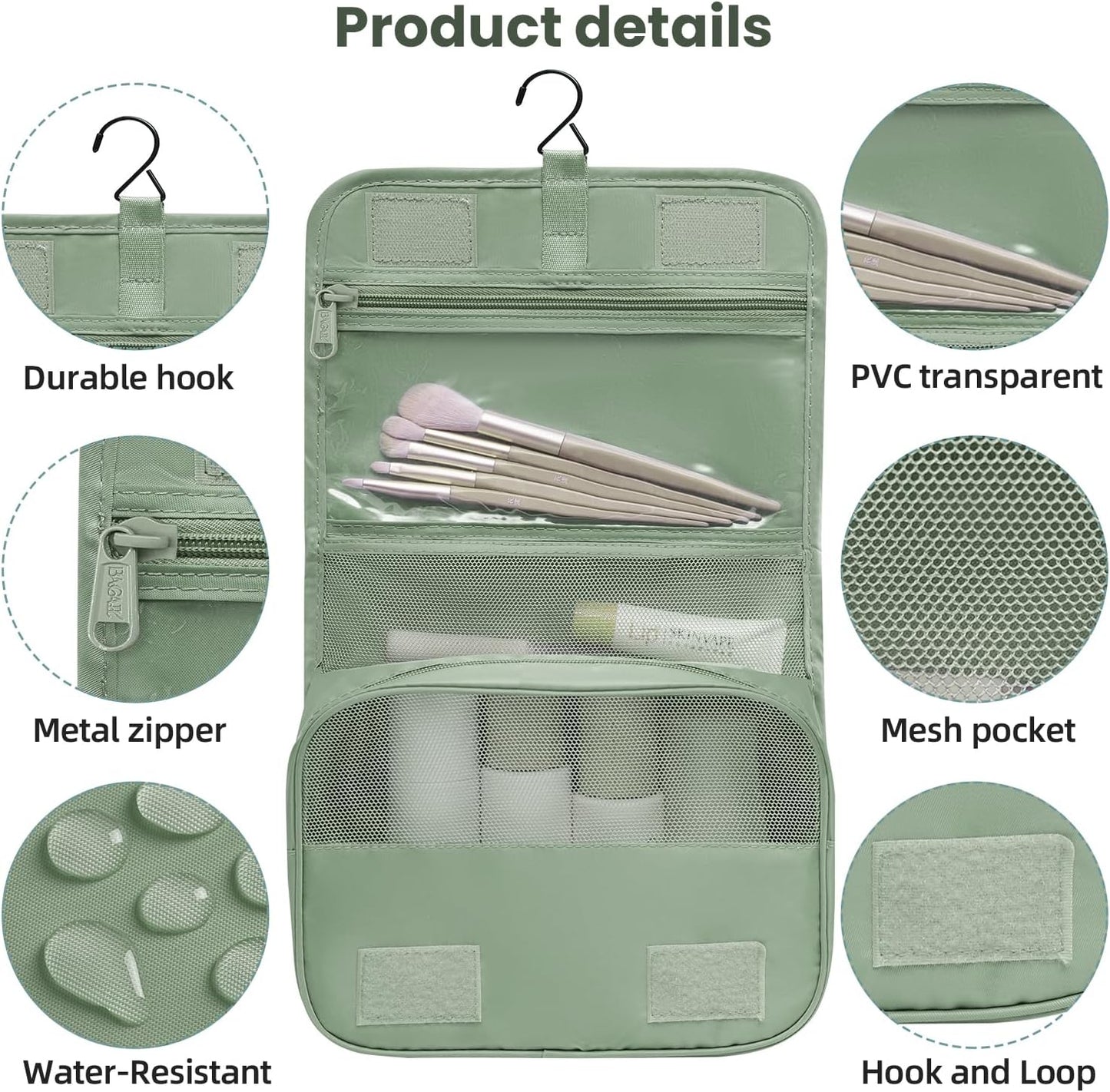 BAGAIL 6 Set/8 Set/10 Set Packing Cubes Various Sizes Packing Organizer for Travel Accessories Luggage Carry On Suitcase