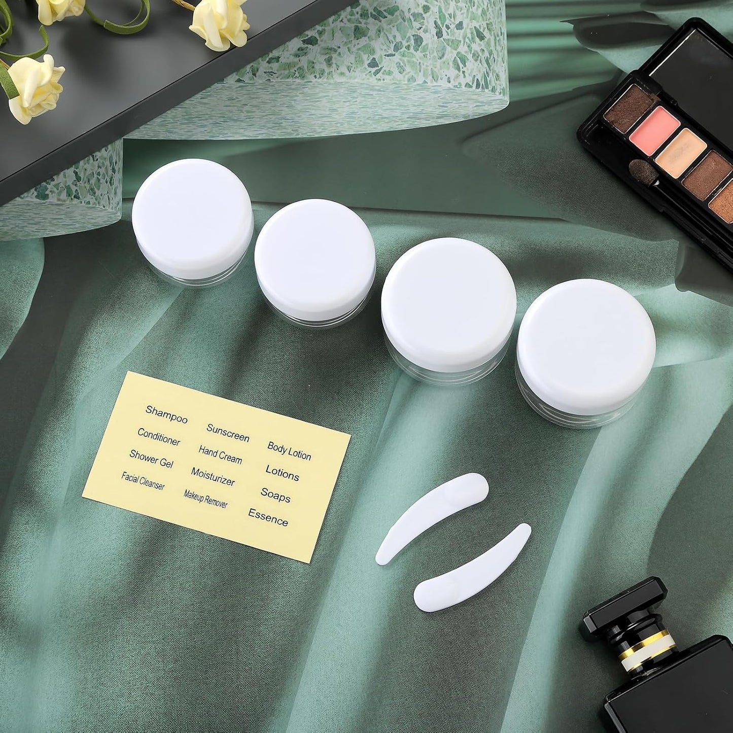 16 Pack Travel Bottles Set - Leakproof Silicone Containers, TSA Approved, Squeezable Refillable 3oz for Shampoo, Conditioner, Lotion