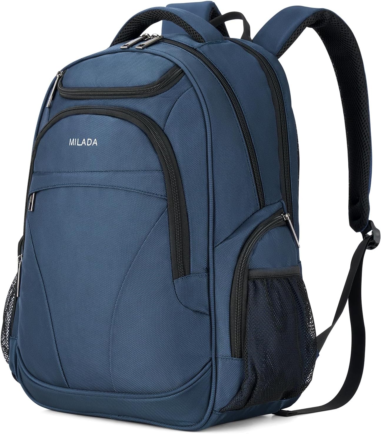 MILADA Travel Backpack For Men Laptop Backpack Women Business Carry On Backpack Airline Approved Fits 16.5 Inch Laptop Bag Work Backpack, Blue