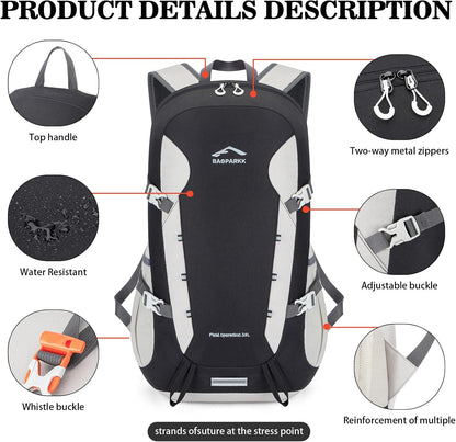 Hiking Backpack,Large 35L Travel Backpacks for Men Women,Water Resistant Ultra Lightweight Foldable Packable Camping Daypack for Outdoor Sports