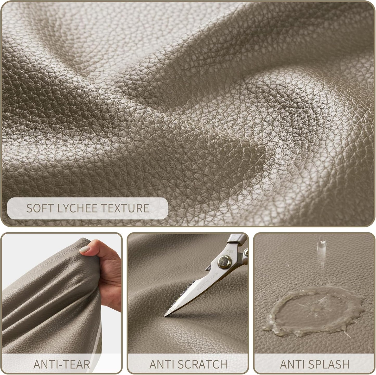 KALIDI Large Tote Bag Vegan Leather Casual Zipper Work Bag Weekender Hobo for Women 23L Oversize Shoulder Travel Purse