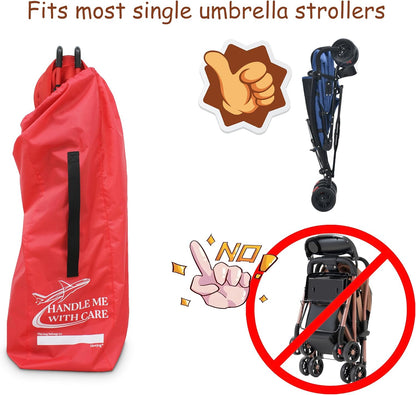 Stroller Travel Bag for Airplane, for Single Umbrella Strollers, Black