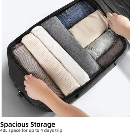 GHERSON Travel Laptop Backpack, TSA Friendly Flight Approved Carry-on Luggage,Water-resistant Lightweight Business Rucksack，Durable Large Weekender Bag Daypack Fits 17.3 Inch Laptop