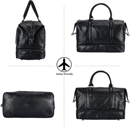 Weekender Overnight Bag Carry On Bag Travel Bag with Shoe Pouch