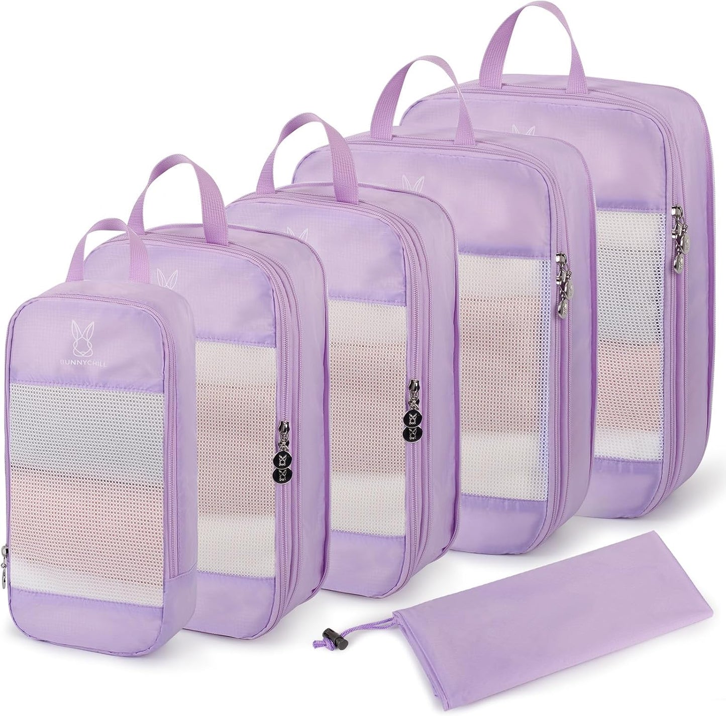 Expandable Compression Packing Cubes for Suitcases,6 Set Lightweight Compressible Travel Packing Organizer for Carry on Suitcase,Organizer Bags Set as Travel Essentials for Women