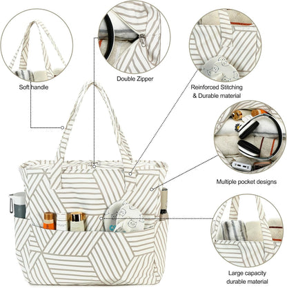 Waterproof Beach Tote Pool Bags for Women Ladies Extra Large Gym Tote Carry On Bag With Wet Compartment for Weekender Travel